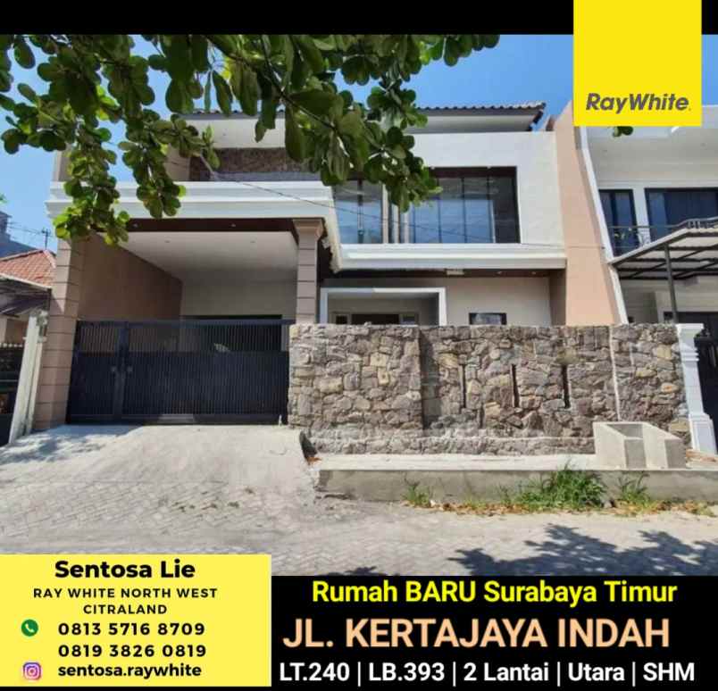 Dijual Rumah Baru Jl Kertajaya Indah - Surabaya Timur Dekat Galaxy Mall