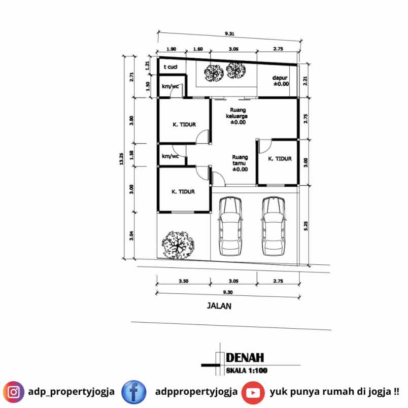 dijual rumah kujon purwomartani sleman