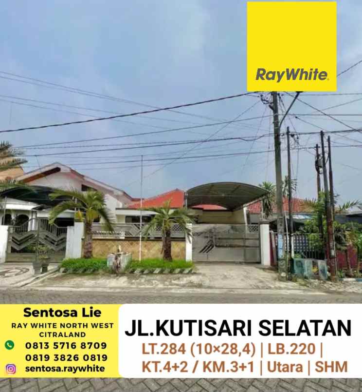 dijual rumah kutisari selatan