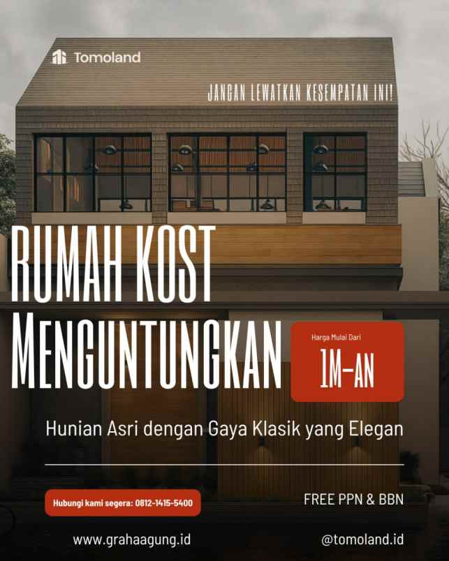 dijual rumah merjosari