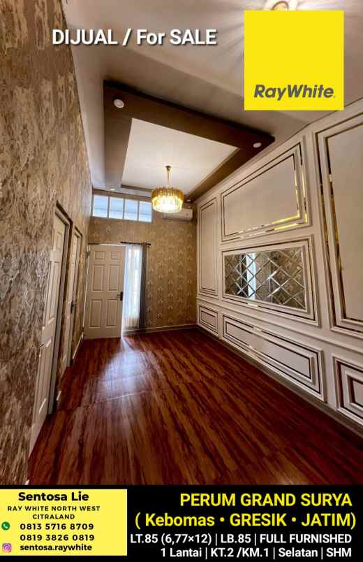 dijual rumah perumahan grand surya kebomas