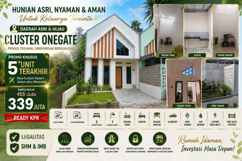 dijual rumah perumahan karta kirana