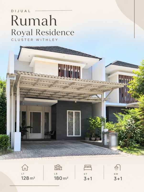 dijual rumah royal residence cluster withley