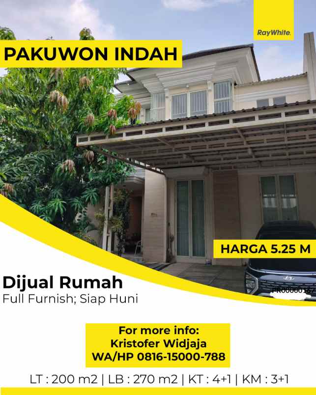 dijual rumah the mansion pakuwon indah