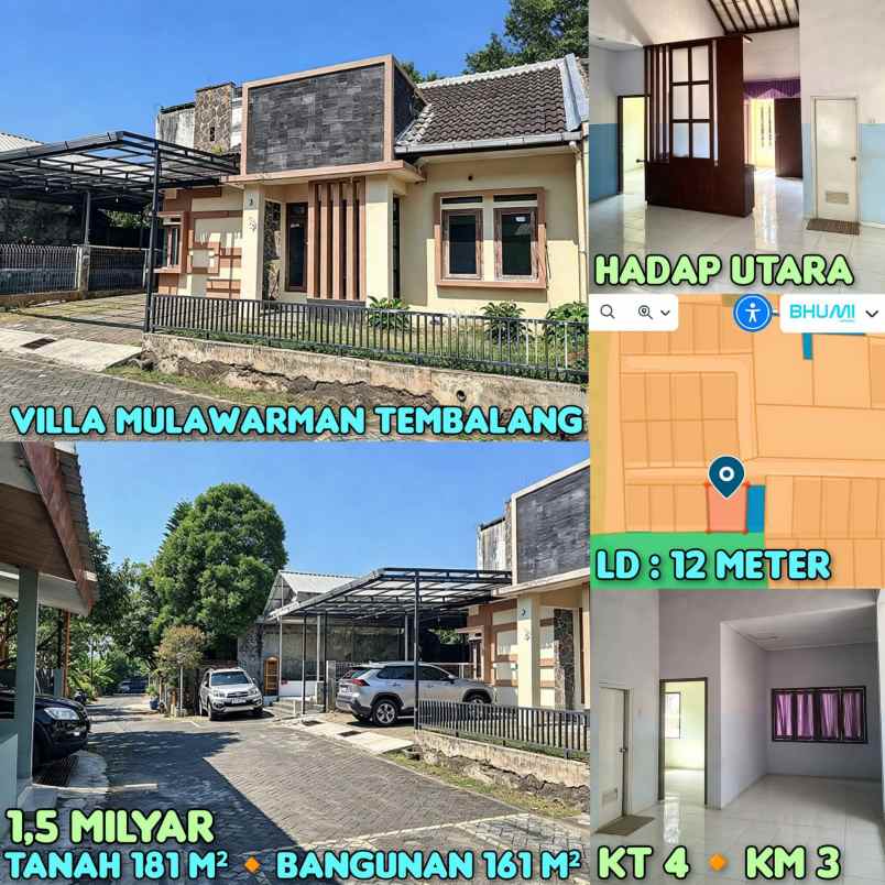 dijual rumah villa mulawarman