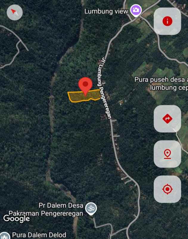 dijual tanah berlokasi di lumbung lokasi strategis