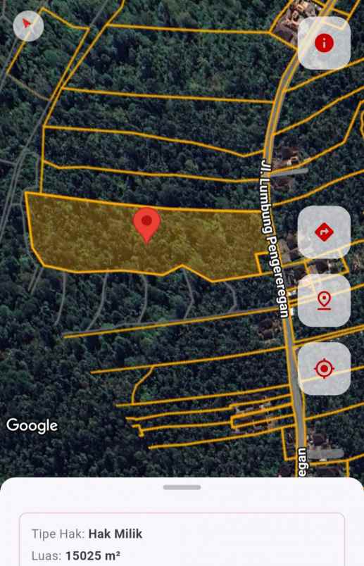 dijual tanah berlokasi di lumbung lokasi strategis