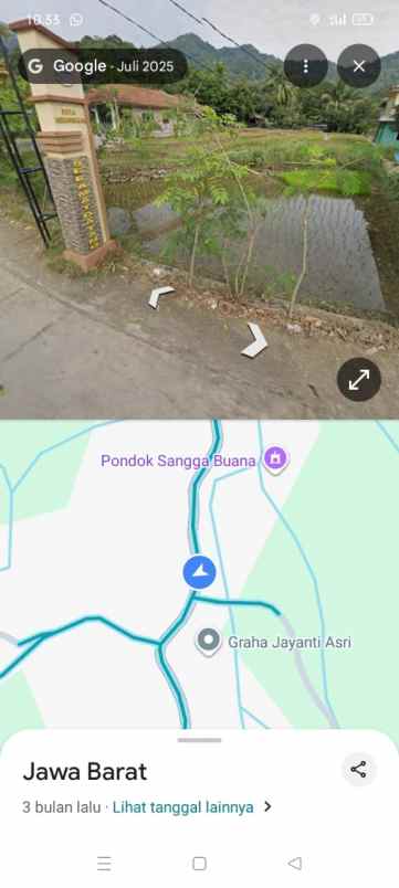 dijual tanah derah wisata penggunungan