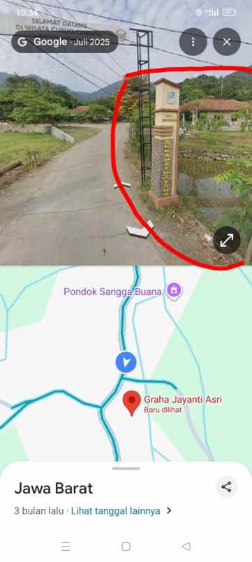 dijual tanah derah wisata penggunungan