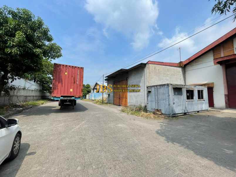 dijual tanah di komplek pergudangan mabar estate medan