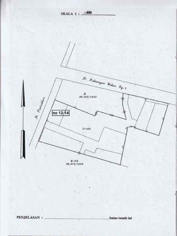 dijual tanah jalan pecindilan