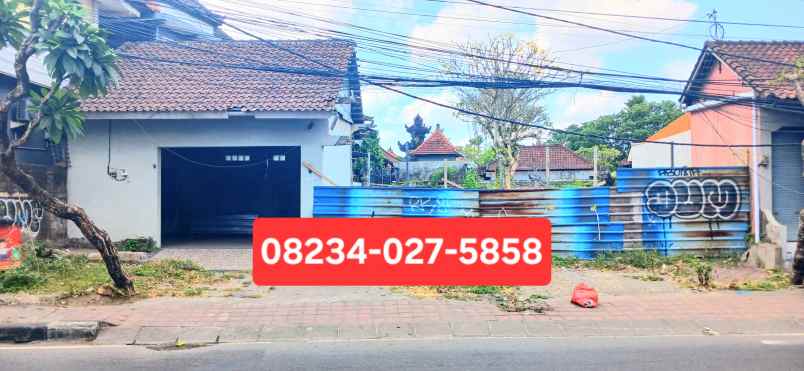dijual tanah jalan raya kerobokan kuta