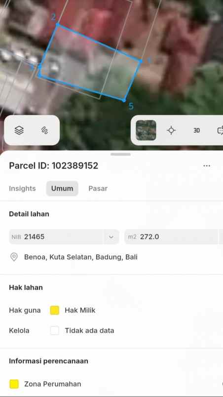 dijual tanah jl bulakan sari