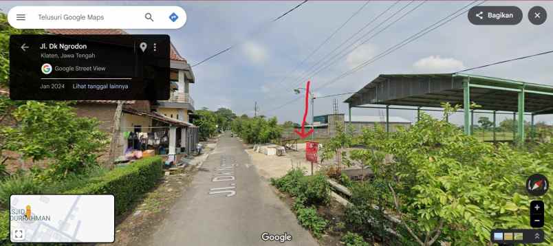 dijual tanah jl dk ngrodon