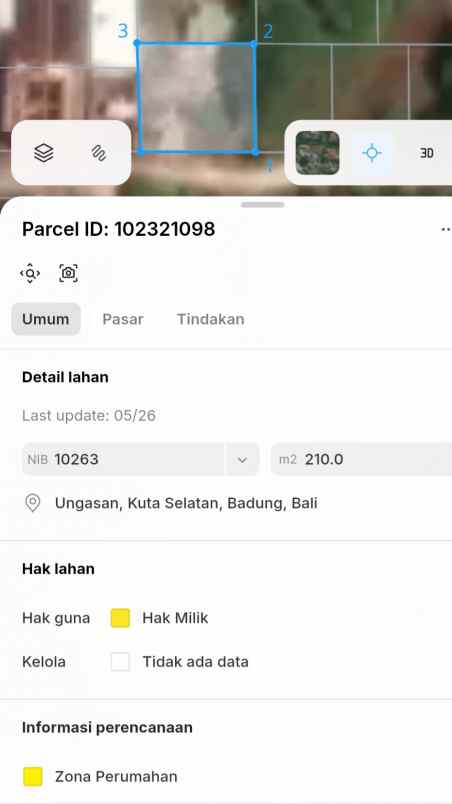 dijual tanah jl langui kauh