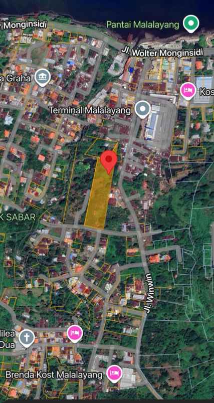 dijual tanah jl maruasey kel malalayang