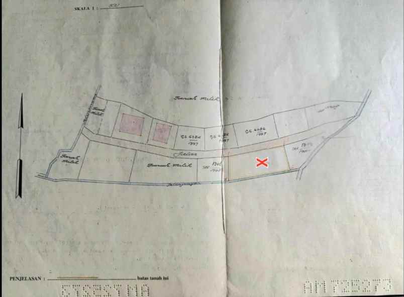 dijual tanah jl panji tibung sari