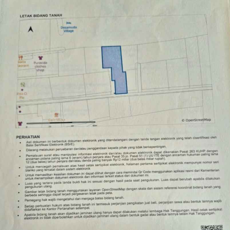 dijual tanah jl raya basangkasa