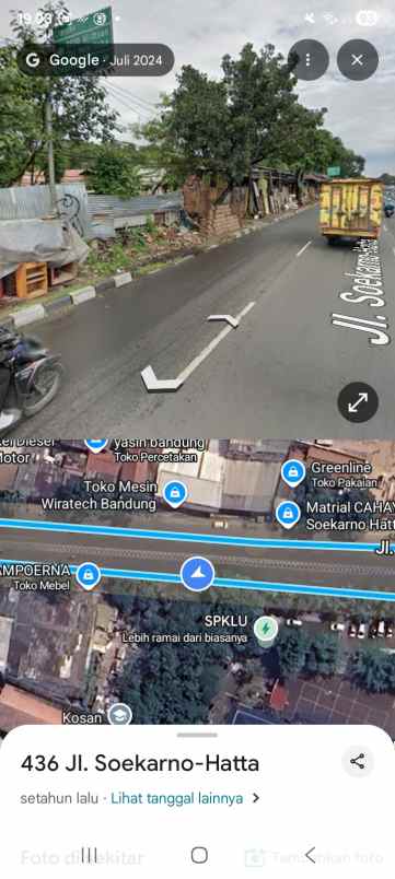 dijual tanah jl soekarno hatta