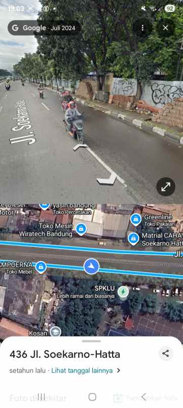 dijual tanah jl soekarno hatta