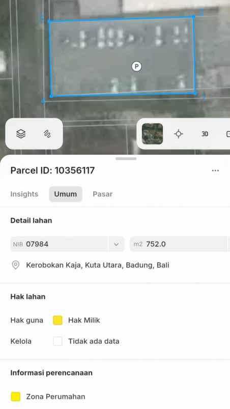 dijual tanah muding