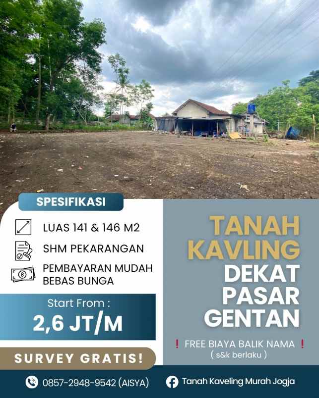 dijual tanah ngebo sukoharjo ngaglik