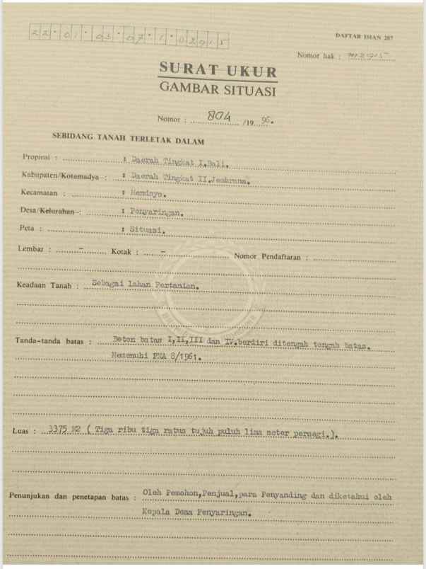 dijual tanah penyaringan