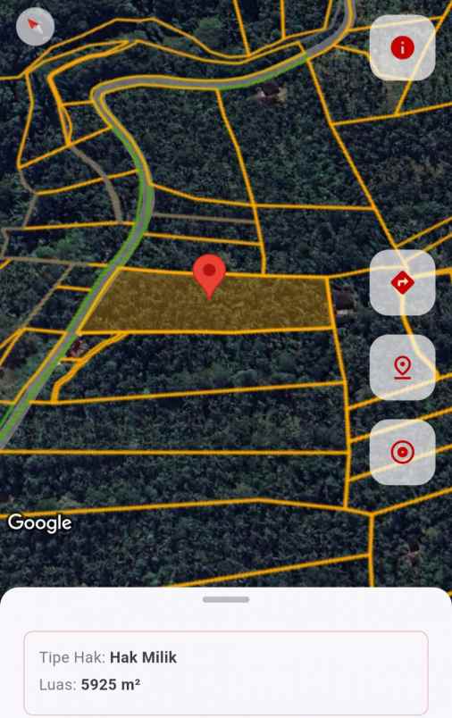 dijual tanah pinggir jalan hotmix dekat pantai balian