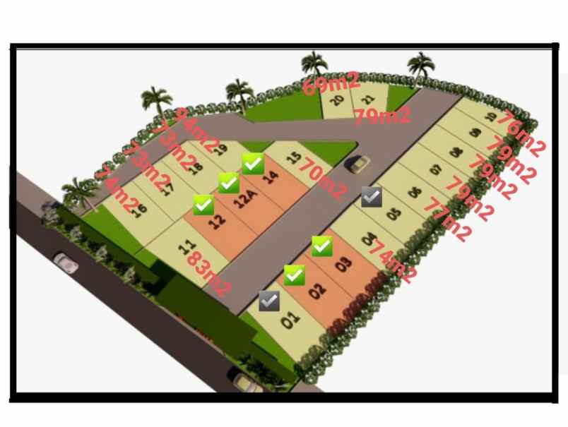 dijual tanah pondok jati jurang mangu barat