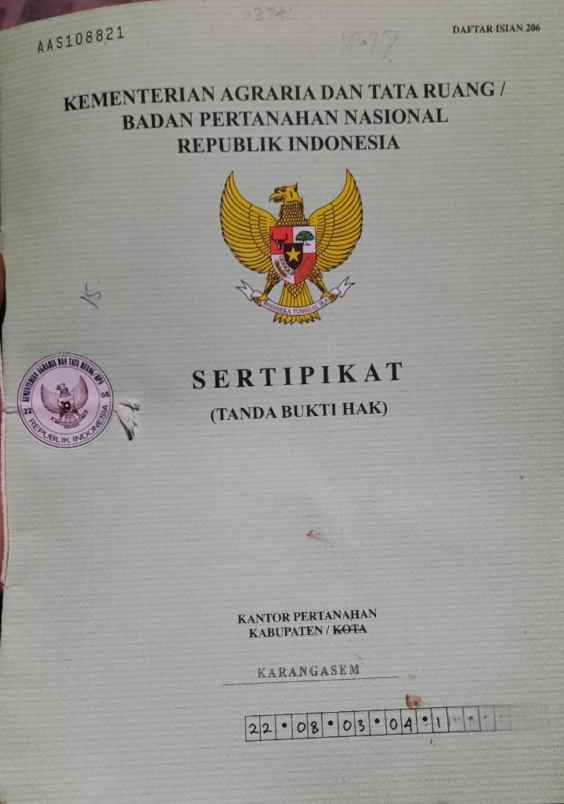 dijual tanah rendang karangasem