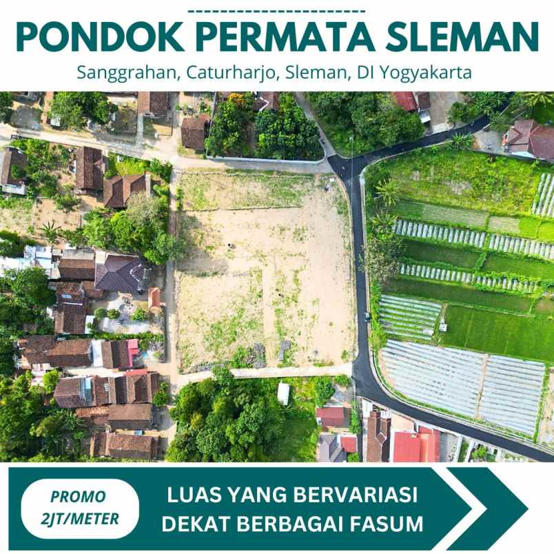 dijual tanah sanggrahan caturharjo