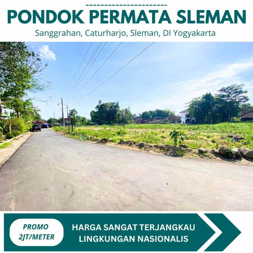 dijual tanah sanggrahan caturharjo