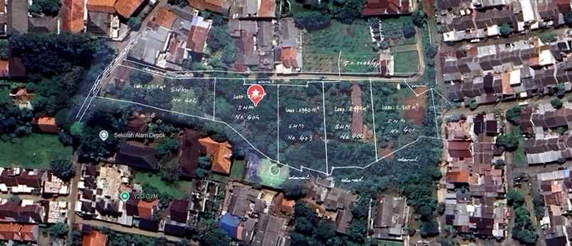 dijual tanah seluas 12 015 m2 sawangan depok