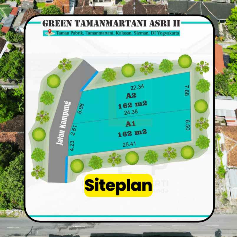 dijual tanah taman pabrik tamanmartani