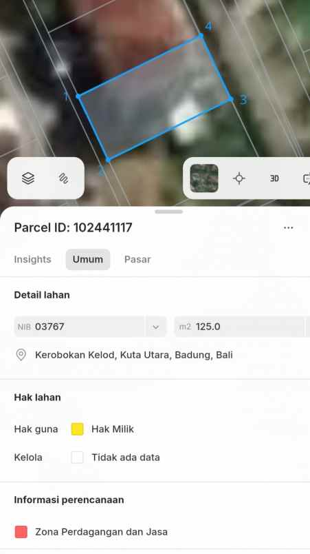 dijual tanah tangkuban perahu