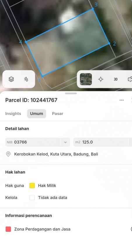 dijual tanah tangkuban perahu
