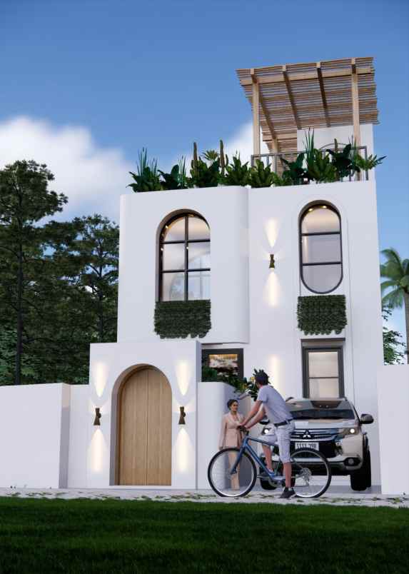 Dijual Villa One Gate System Ada Rooftopnya Di Ungasan Bali