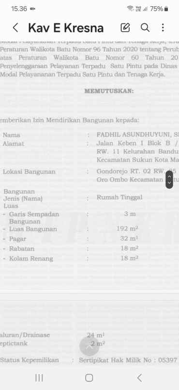 dijual villa oro oro ombo