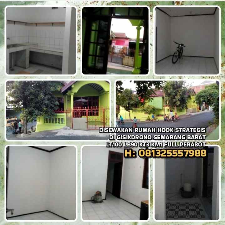 disewakan rumah gisikdrono semarang barat