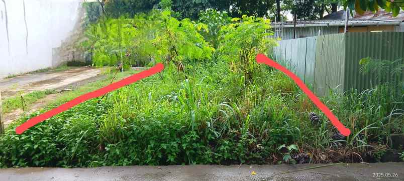 disewakan tanah 100m2 jalan pahlawan pondok cabe depok