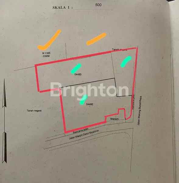 disewakan tanah warung buncit raya mampang