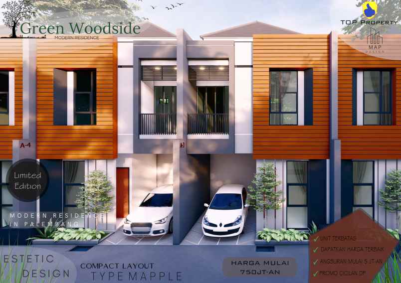Hunian Modern Palembang Green Woodside Residence