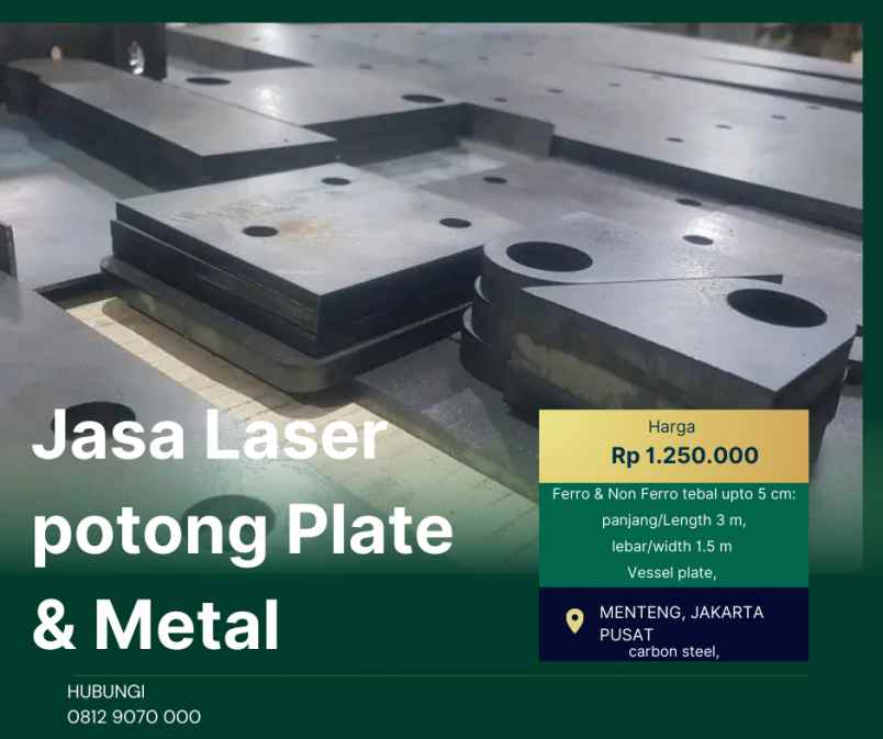 jasa laser potong plate metal