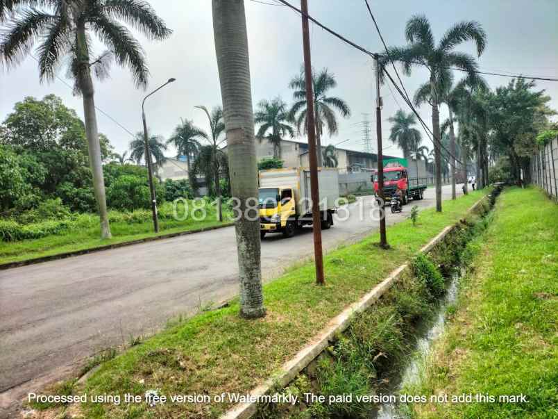 jual kantor dan pabrik di kawasan industri cikupa mas