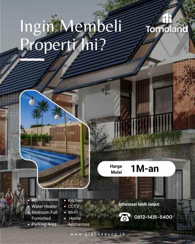 jual rumah kost 8 kamar malang kota harga 1m dekat ub