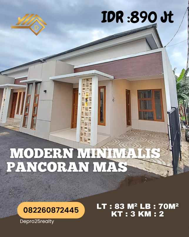 jual rumah murah siap huni dekat toll desari