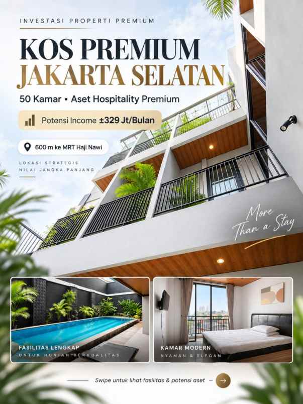 kost an rasa hotel 50 kamar di jaksel