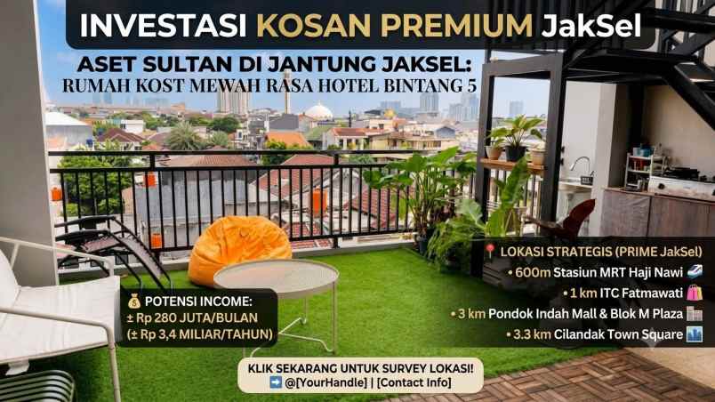 kost an rasa hotel 50 kamar di jaksel