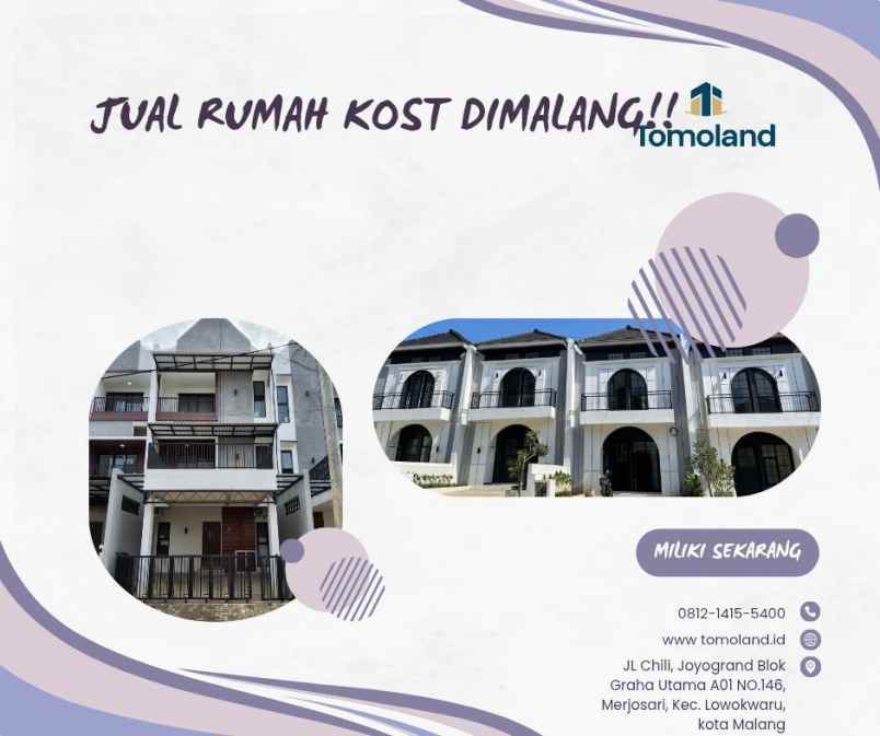 kost eksklusif malang kota dekat ub 8 kamar 1m