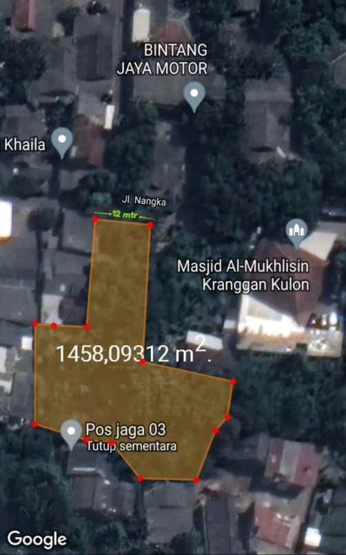 lahan buat cluster kranggan bekasi
